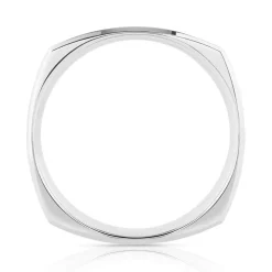 Alliance palladium 950 brossé et diamant noir traité