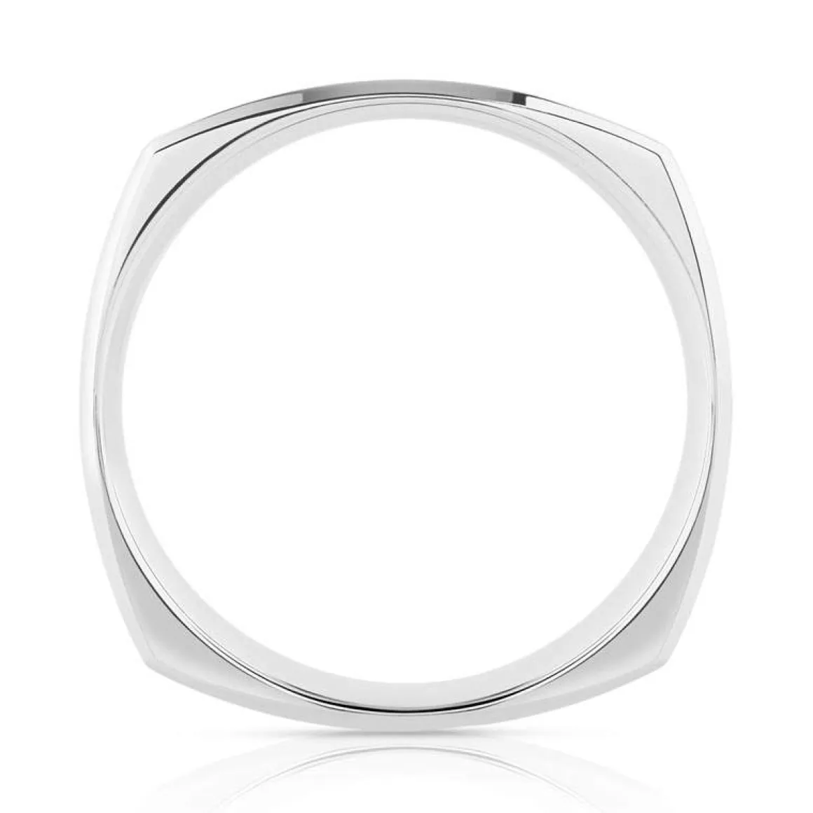 Alliance palladium 950 brossé et diamant noir traité
