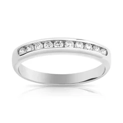 Alliance platine 950 demi-tour diamants 3,33 mm