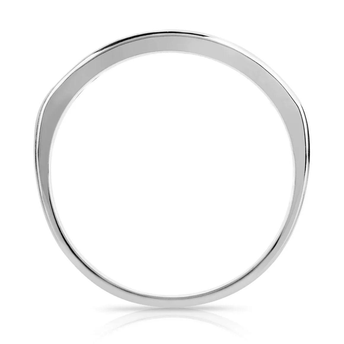 Alliance platine 950 demi-tour diamants 3,33 mm