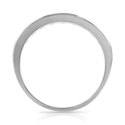 Alliance platine 950 demi-tour diamants 3,8 mm