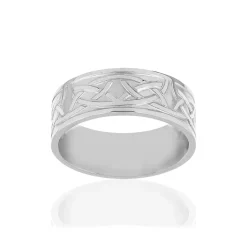 Bague acier fantaisie