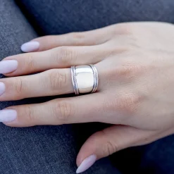 Bague argent 925 effet vieilli