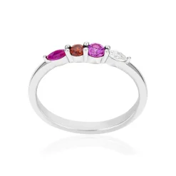 Bague argent 925 et pierres synthétiques