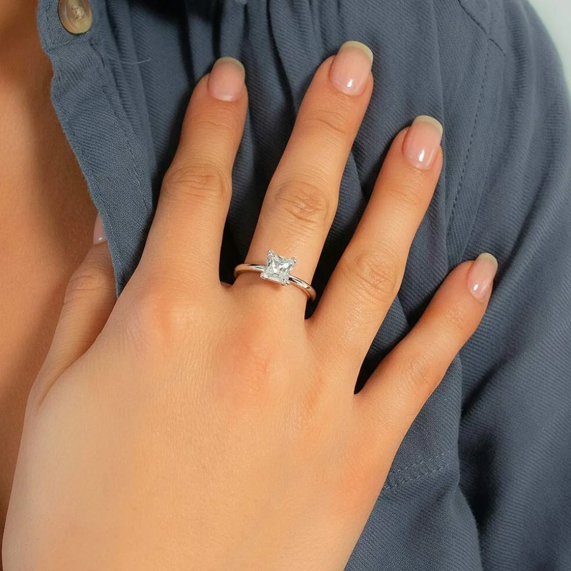 Bague argent 925 et zirconia