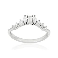 Bague argent 925 et zirconias