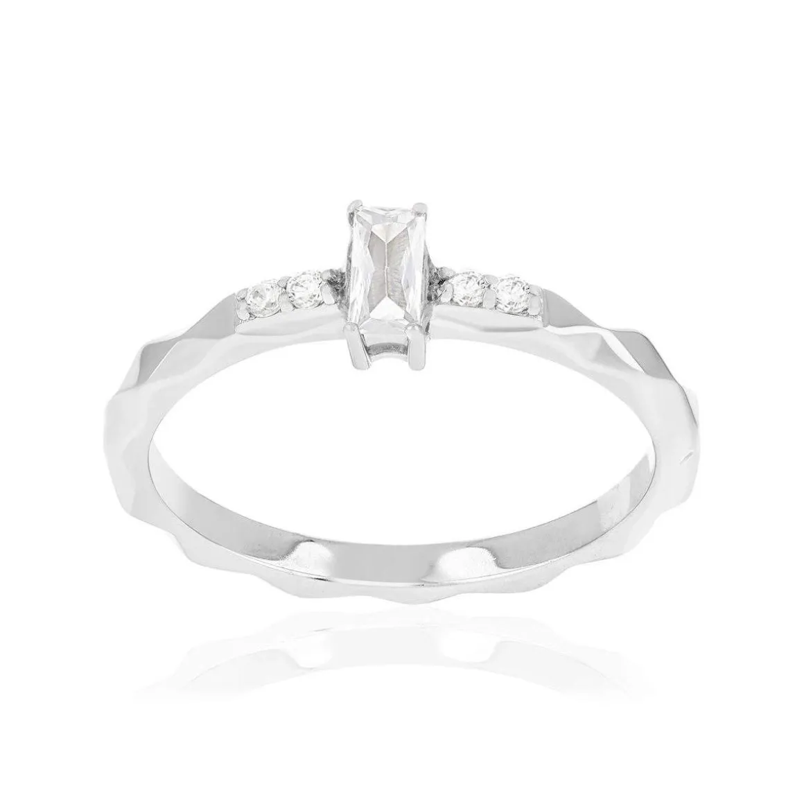 Bague argent 925 et zirconias