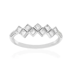 Bague argent 925 et zirconias