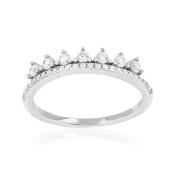 Bague argent 925 et zirconias