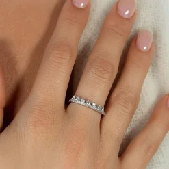 Bague argent 925 et zirconias