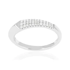 Bague argent 925 et zirconias