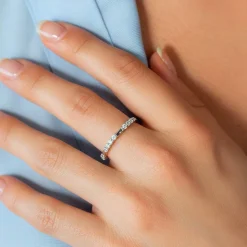 Bague argent 925 et zirconias