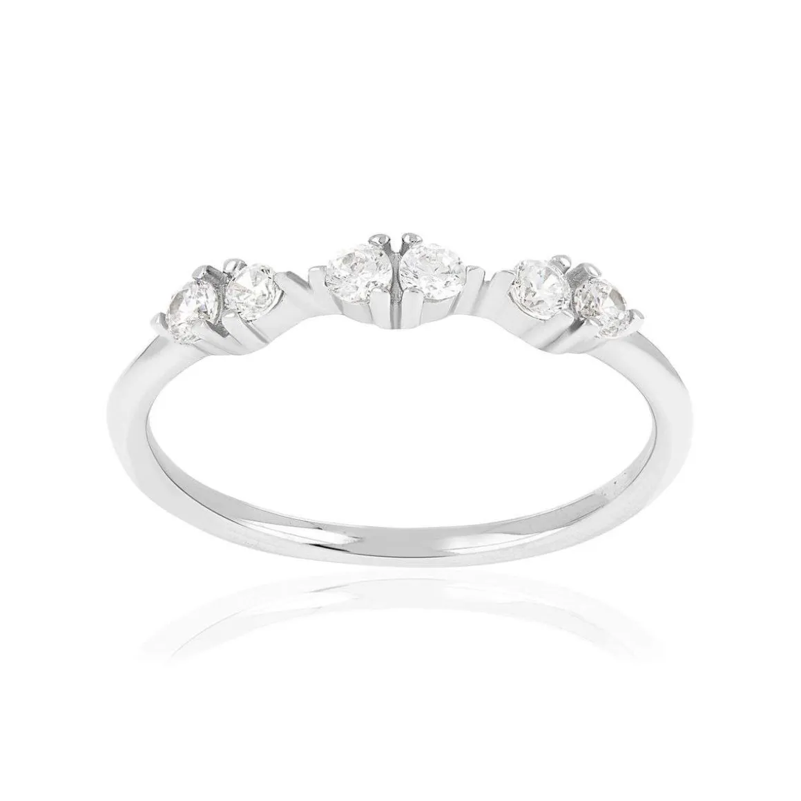 Bague argent 925 et zirconias