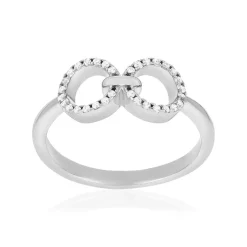 Bague argent 925 et zirconias