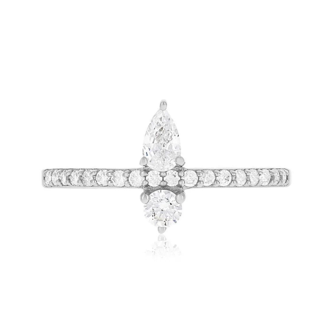 Bague argent 925 et zirconias