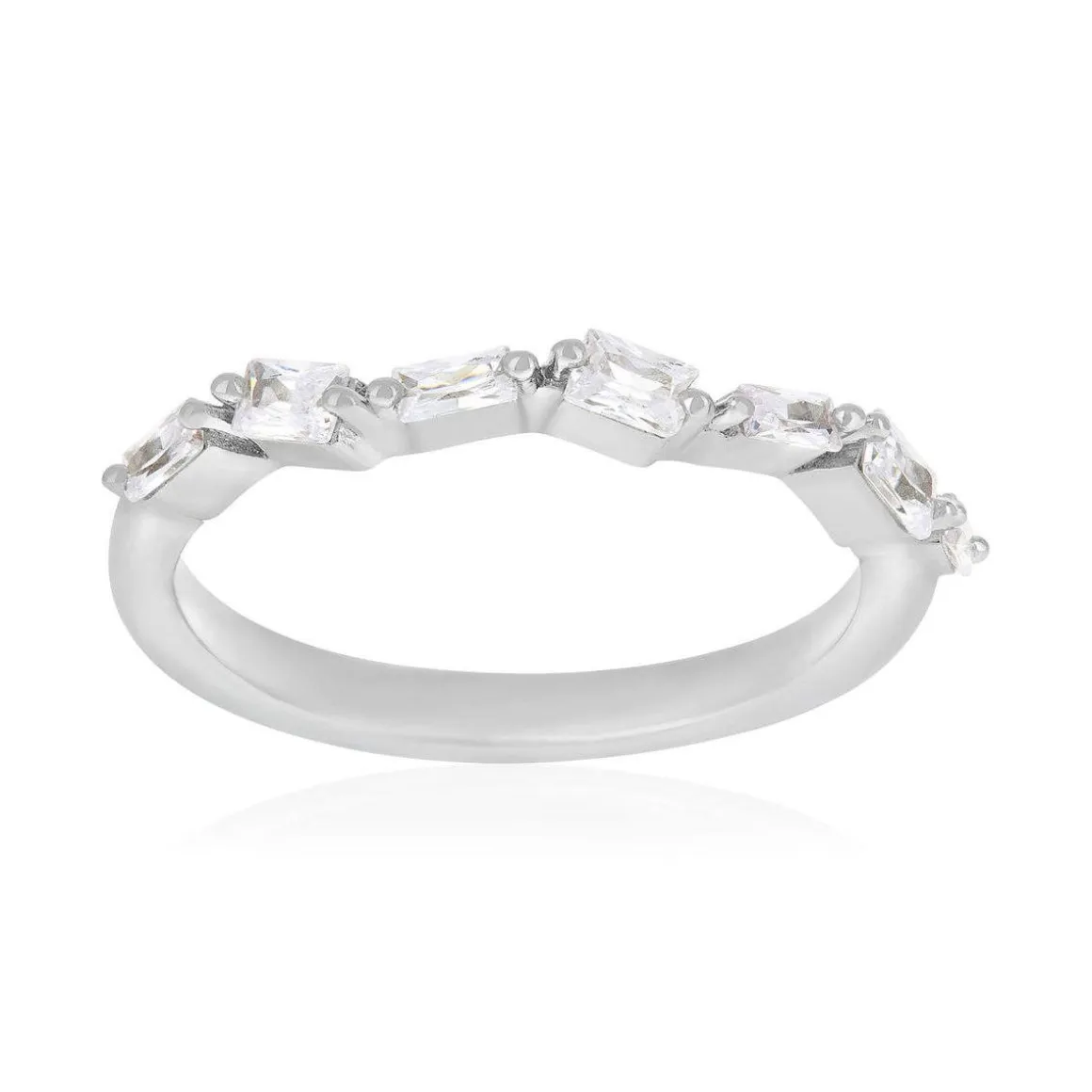 Bague argent 925 et zirconias