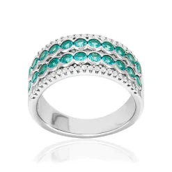 Bague argent 925 et zirconias