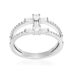 Bague argent 925 et zirconias