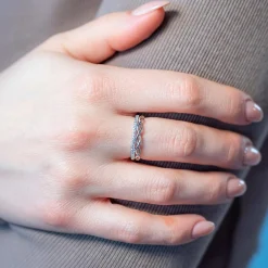 Bague argent 925 et zirconias