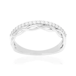 Bague argent 925 et zirconias
