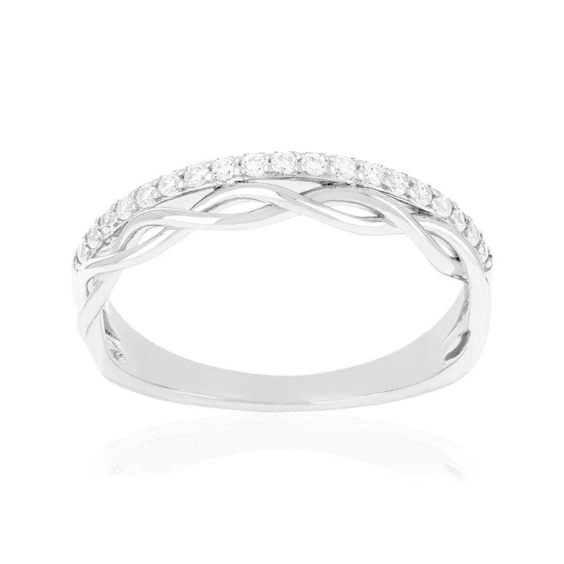 Bague argent 925 et zirconias