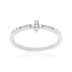 Bague argent 925 et zirconias