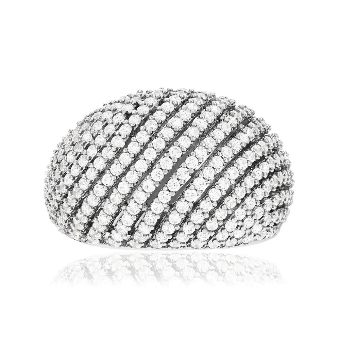 Bague argent 925 et zirconias