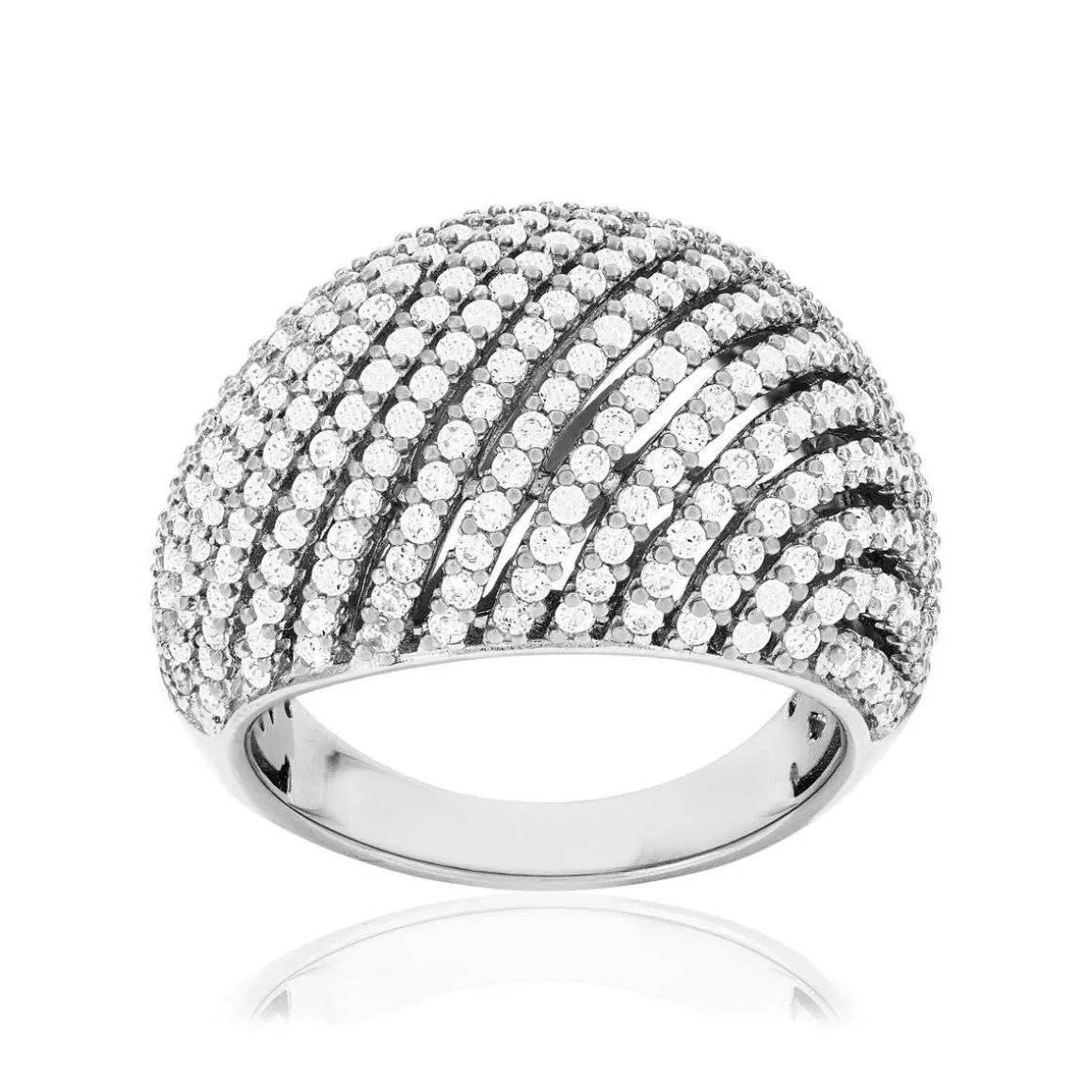 Bague argent 925 et zirconias