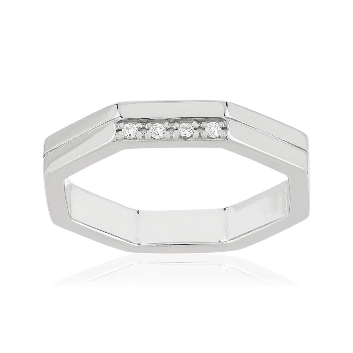 BAGUE argent 925 et zirconias