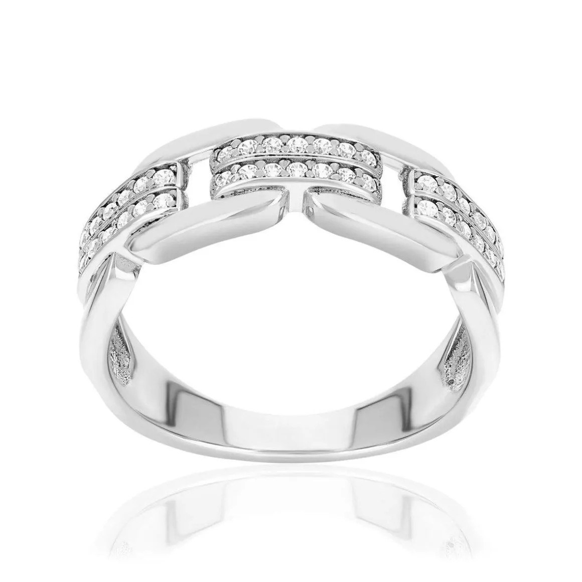 Bague argent 925 et zirconias