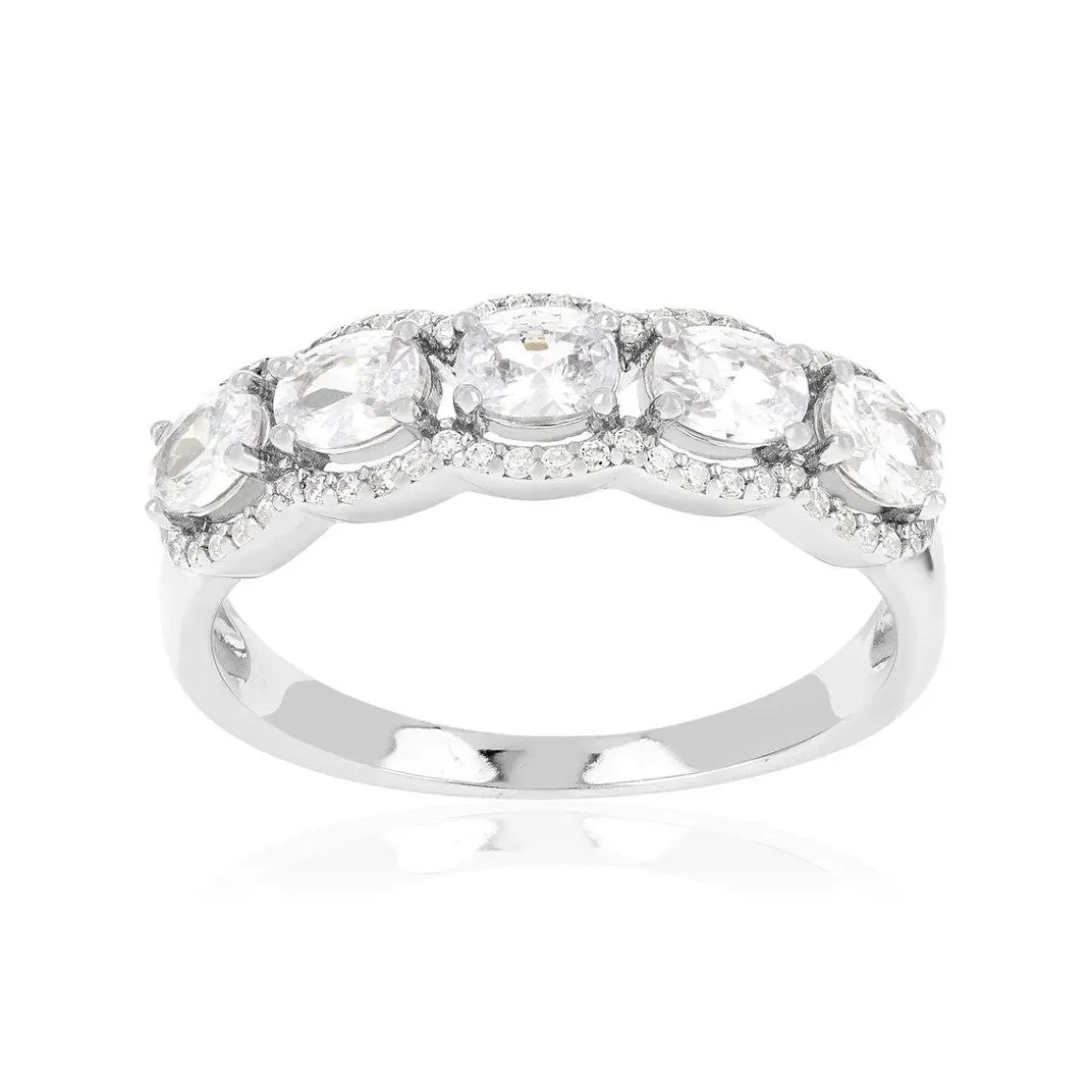 Bague argent 925 et zirconias