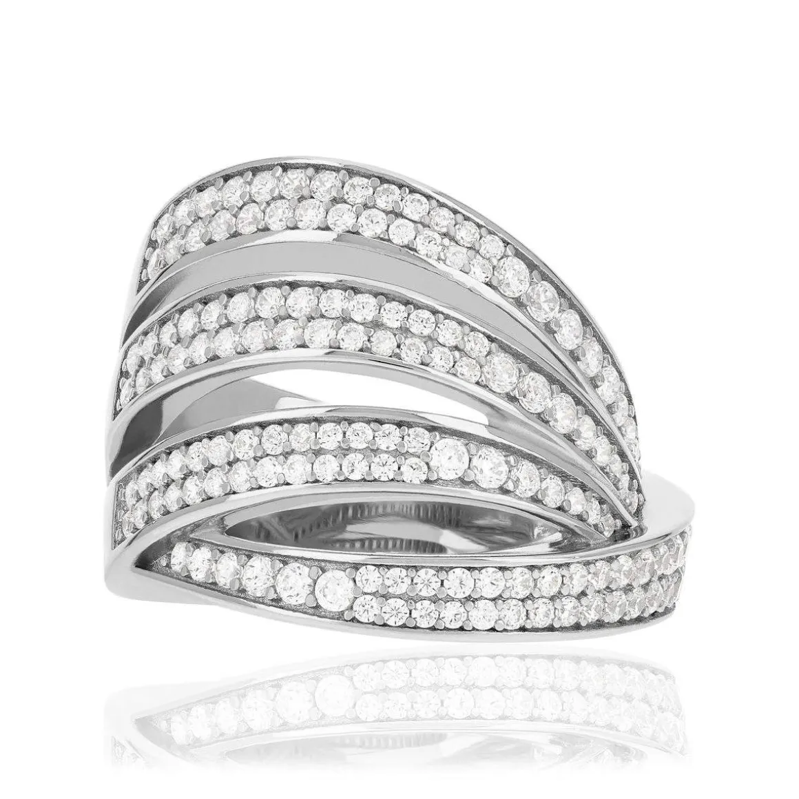 Bague argent 925 et zirconias