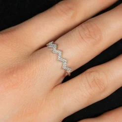 Bague argent 925 et zirconias