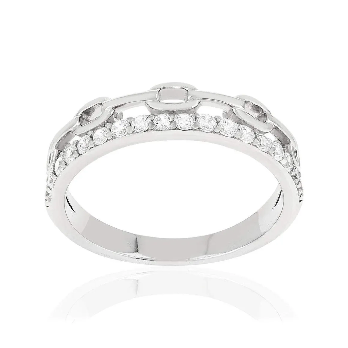 Bague argent 925 et zirconias