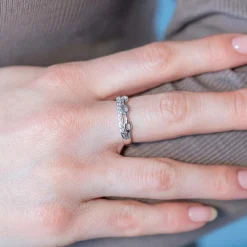 Bague argent 925 et zirconias