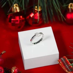Bague argent 925 et zirconias