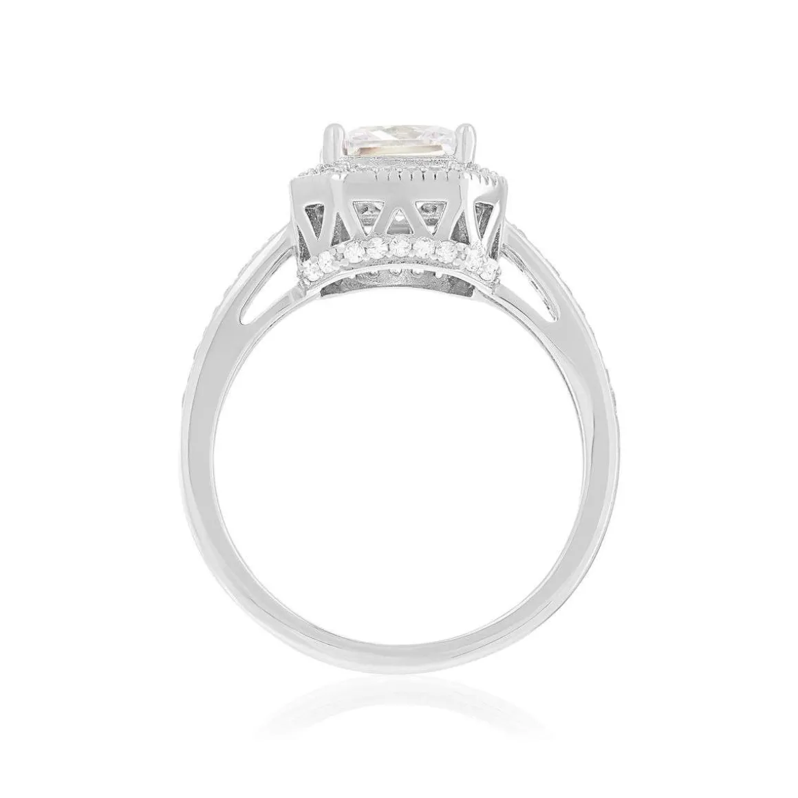 Bague argent 925 et zirconias