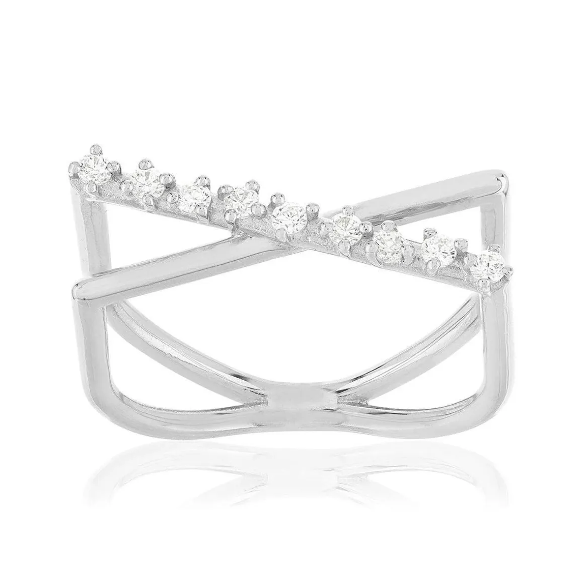 Bague argent 925 et zirconias