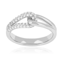Bague argent 925 et zirconias