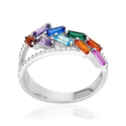 Bague argent 925 et zirconias