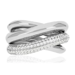 Bague argent 925 et zirconias