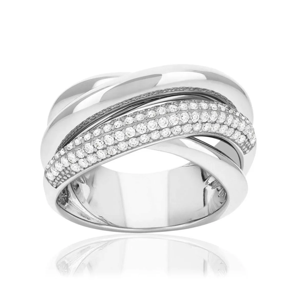 Bague argent 925 et zirconias
