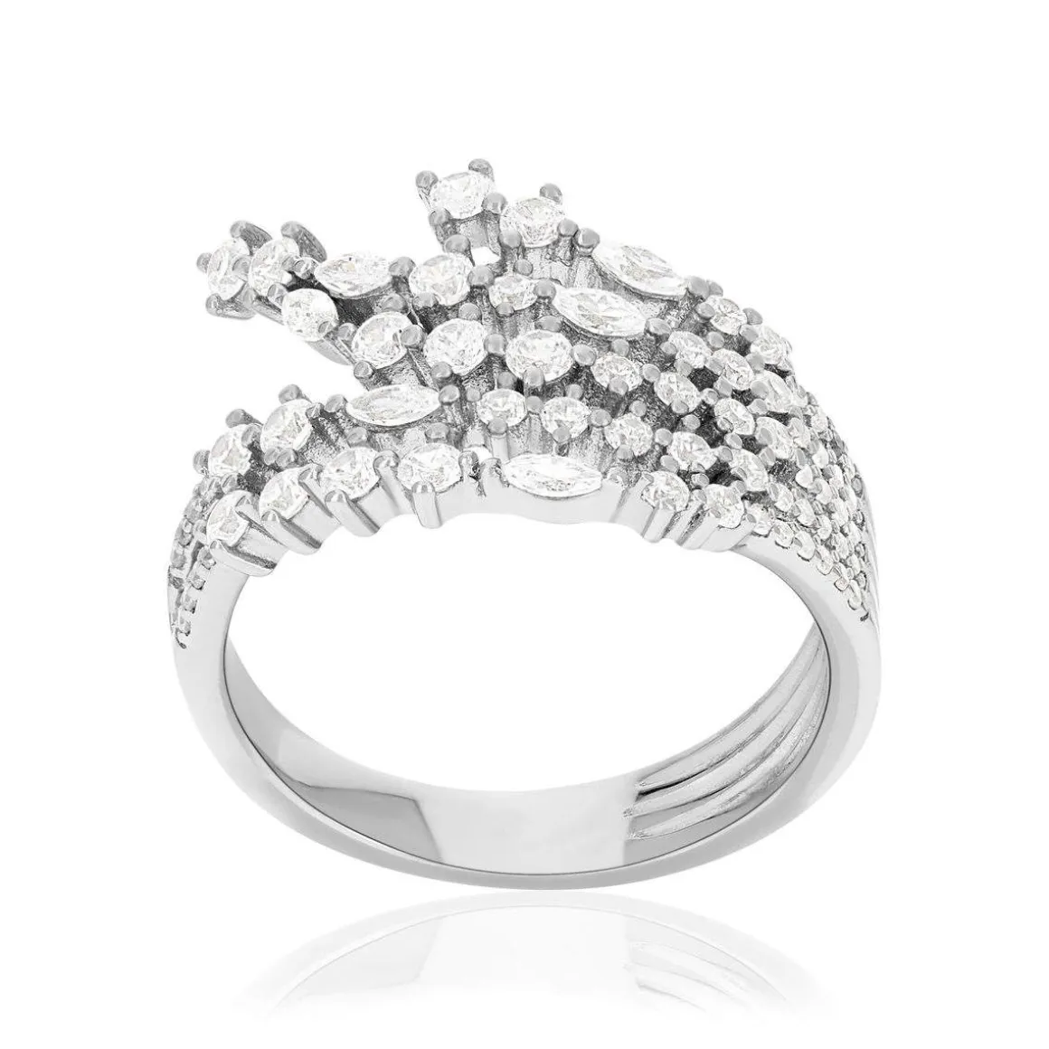 Bague argent 925 et zirconias