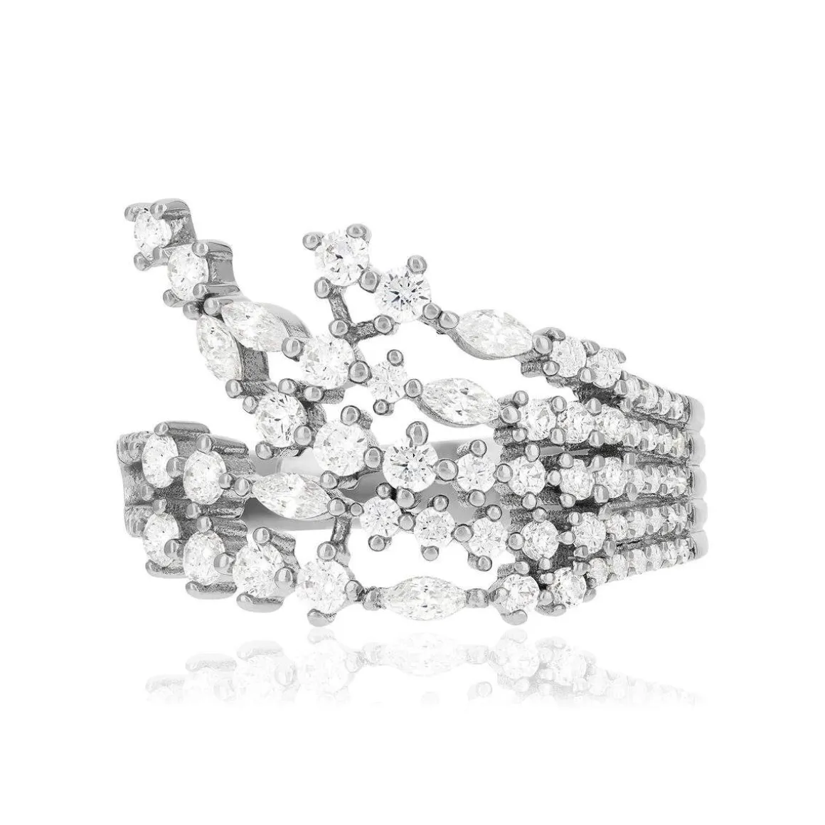 Bague argent 925 et zirconias