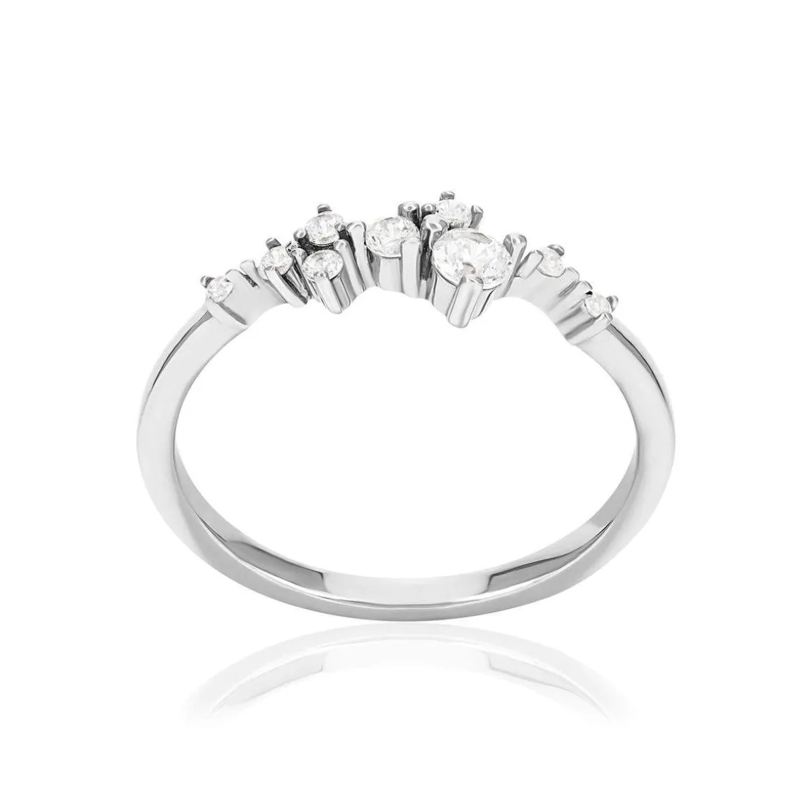 Bague argent 925 et zirconias