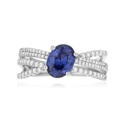 Bague argent 925 et zirconias