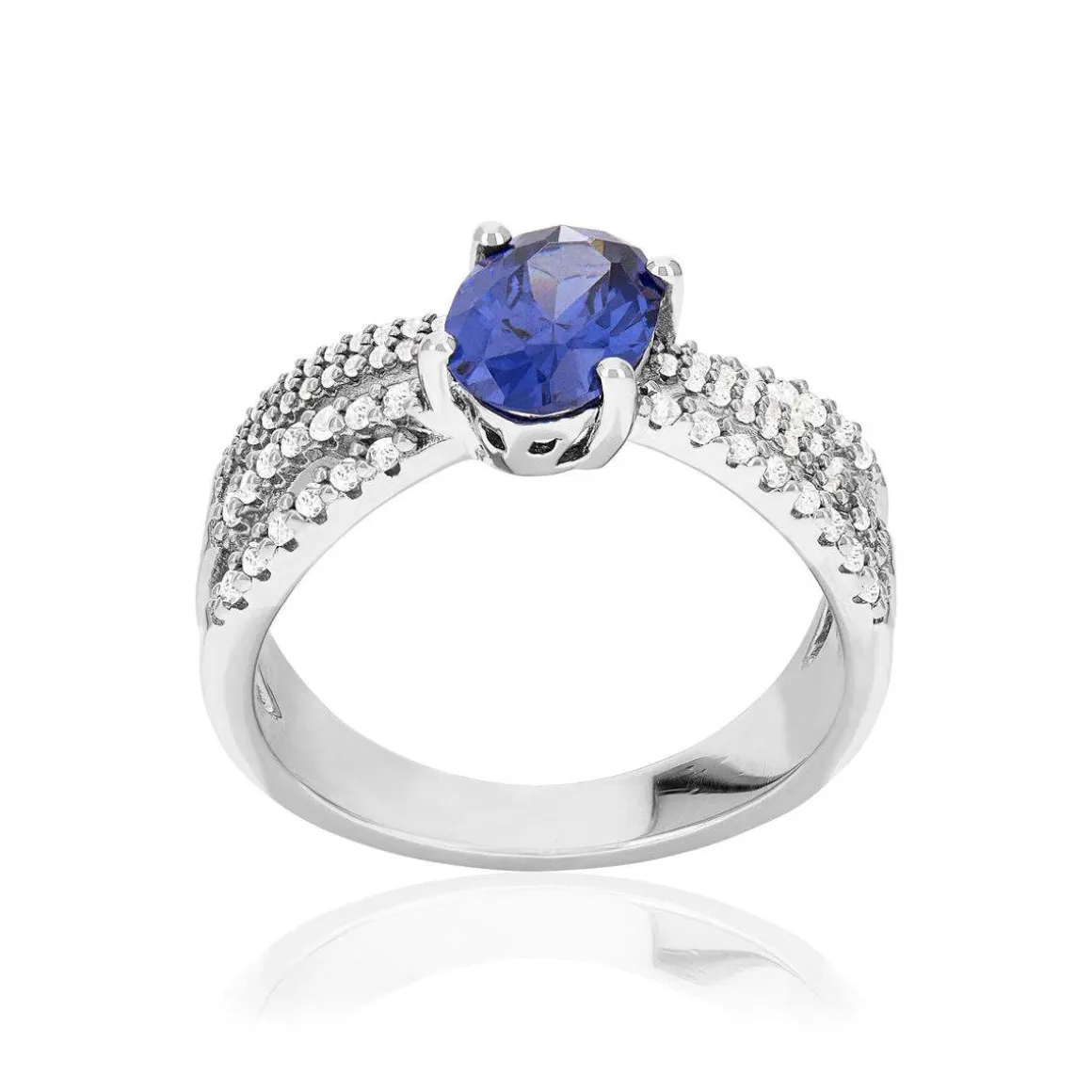 Bague argent 925 et zirconias