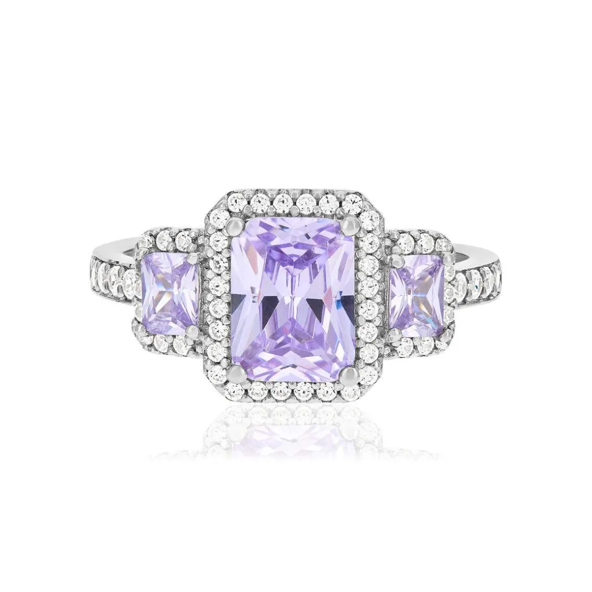 Bague argent 925 et zirconias