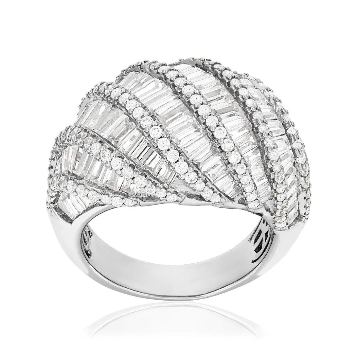 Bague argent 925 et zirconias