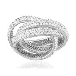 Bague argent 925 et zirconias